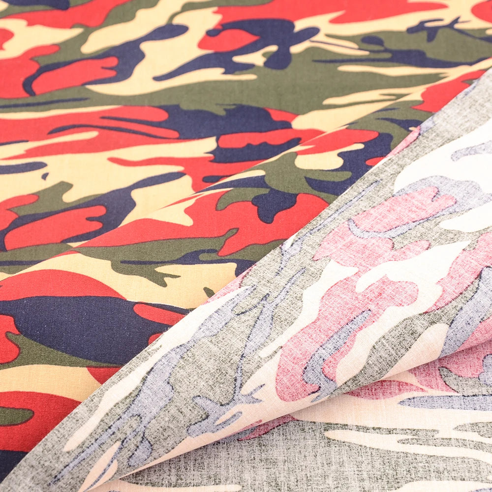 Camouflage Print 100% Cotton Poplin Quilting Fabric – 145cm Wide