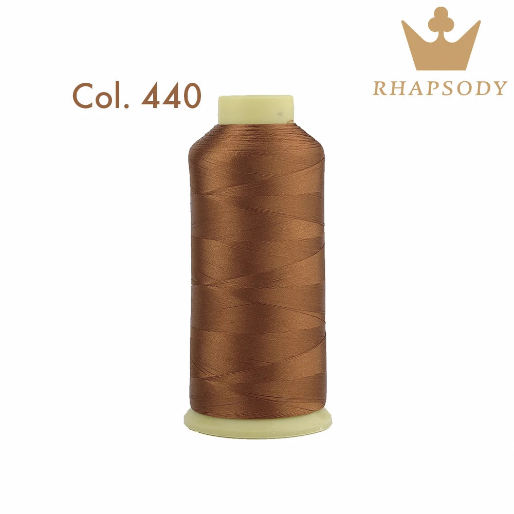 40WT Polyester Embroidery Thread – 5000 Meters per Spool | 128 Colors for Machine & Hand Embroidery