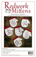 Redwork Mittens Kit