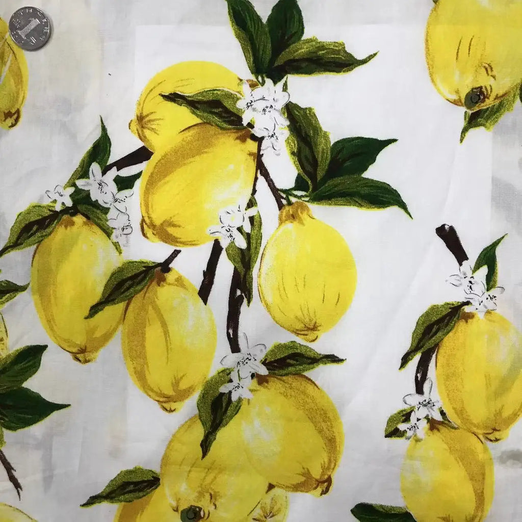 Rose Print Cotton Poplin Fabric – Vintage Floral Hawaiian Print | 145cm Wide, Sold by the Meter