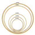 Wooden Embroidery Hoop Set — 5 Sizes (13–30cm)