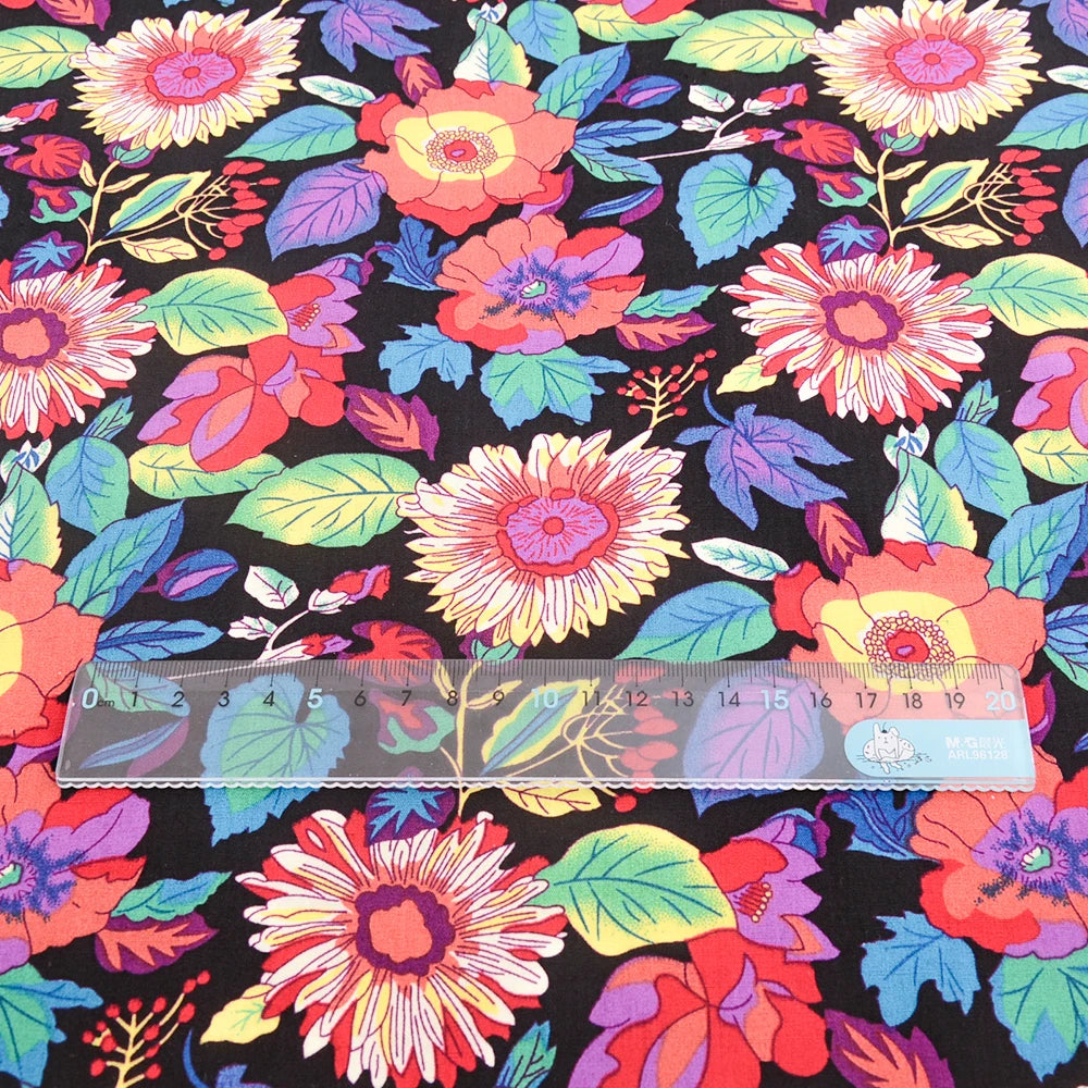 Fabric - 40 Precut Strips (6.35 X 49.78 cm) for Quilting And Sewing, 20 Floral Prints Assortment, 100% Material,
