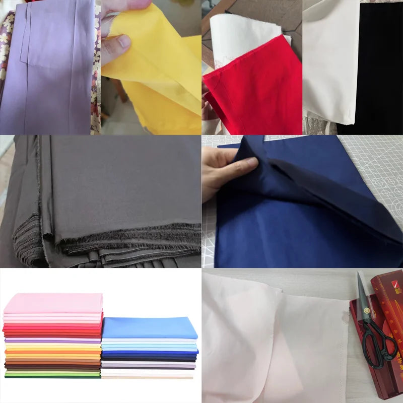 YingJiu Solid Color 100% Cotton Poplin Fabric – 145cm Wide, Quilting, Clothing & Bedding Fabric