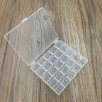 25 canillas de máquina de coser con estuche de almacenamiento – Plástico transparente