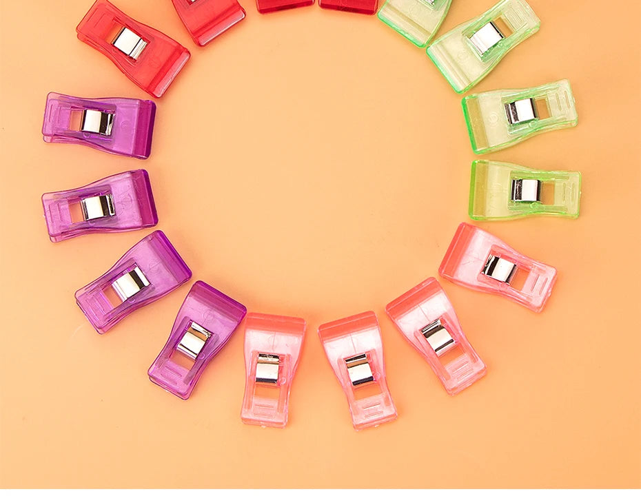 QJH Premium Sewing Clips – ABS Plastic | Assorted Colors | 4 Pack Sizes