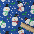 Christmas Twill Cotton Fabric – Santa, Trees & Holiday Prints, 0.5m x 1.6m
