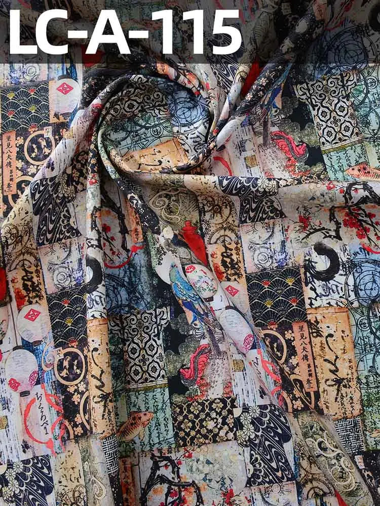 Vintage Newspaper & Map Print 100% Cotton Fabric | 110cm Wide | Sold by the Half Meter