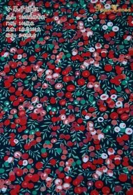 145cm Floral Cotton Poplin Fabric, 50cm Piece