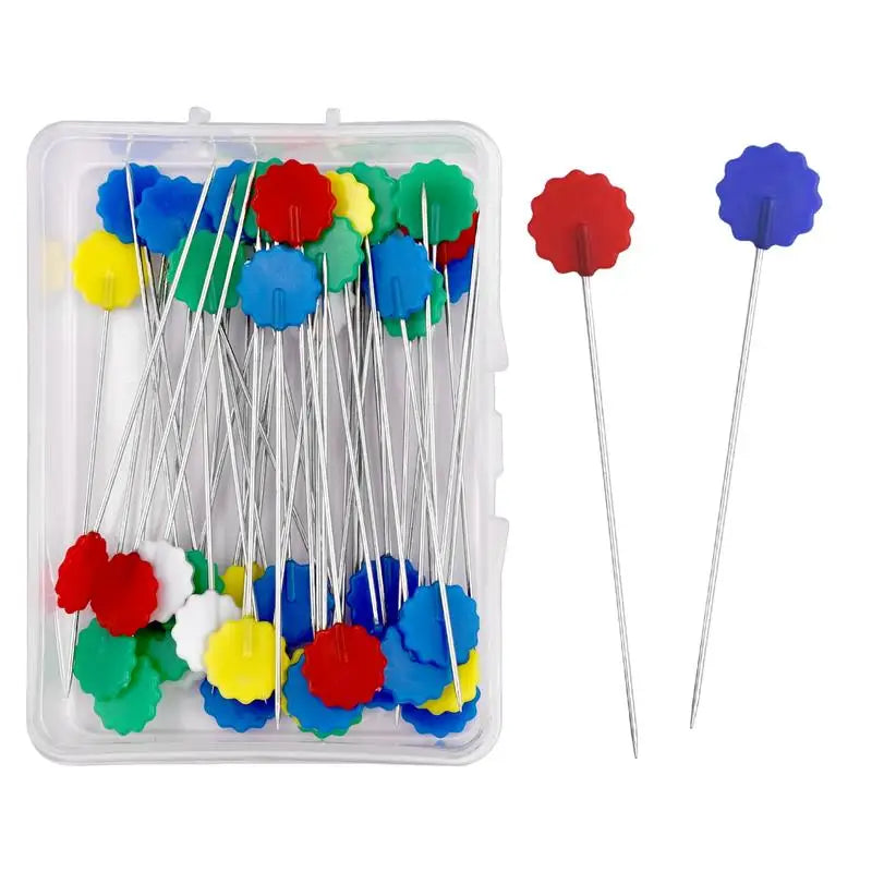Nickel-Plated Dressmaking Pins for Sewing & Patchwork – 50 or 100 Pcs