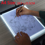 Almohadilla de luz LED para pintura de diamantes y bordado – Caja de luz de calco regulable de 3 niveles | A5, A4, A3