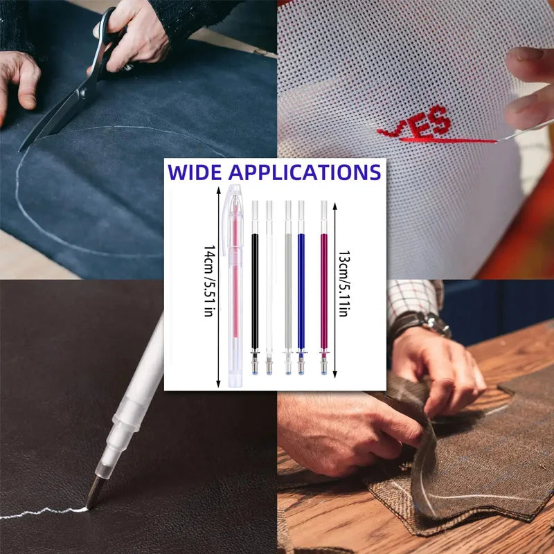 Heat-Erasable Fabric Marking Pens for Quilting & Sewing