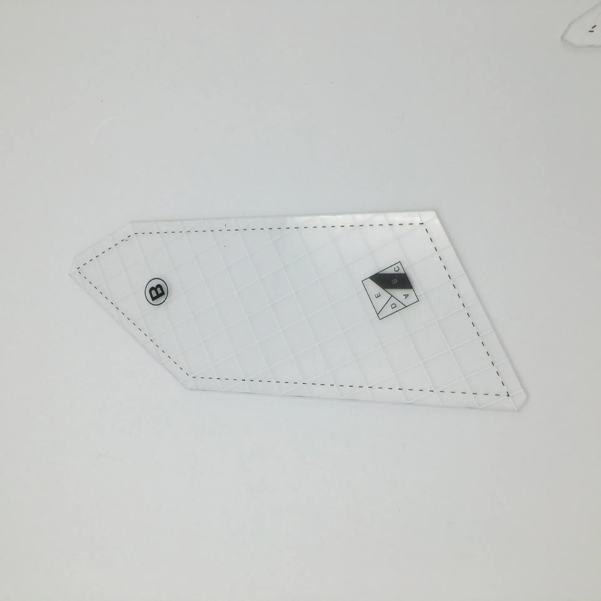 5-Piece Acrylic Quilting Ruler Template Set - DIY Patchwork & Cutting Templates