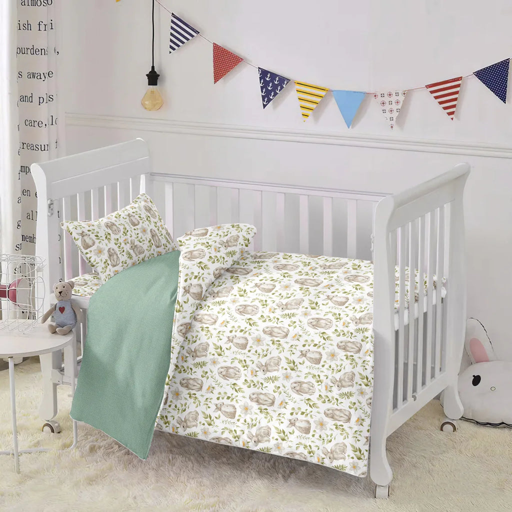 Rabbit Print Twill Cotton Fabric – 160cm Wide, Per 50cm