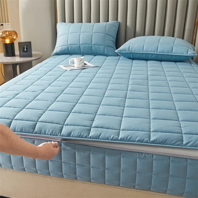 6-Sided Zippered Mattress Protector – Quilted, Multiple Sizes