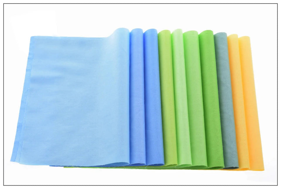 38-Piece Dyed Solid Color Twill Cotton Fabric Set – 20x30cm Precut Squares