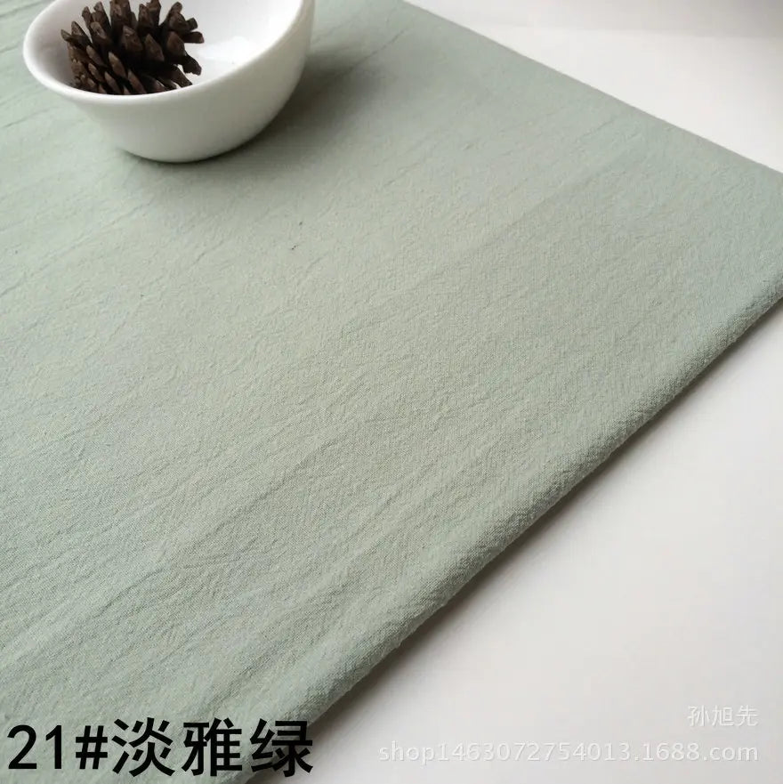 Cotton Linen Crepe Fabric – 137cm Wide | Skin-Texture Weave for Clothing, Curtains & Home Décor