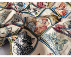 Tela de brocado con estampado de gato bonito – 150 cm de ancho, cortado a pedido (incrementos de 50 cm)