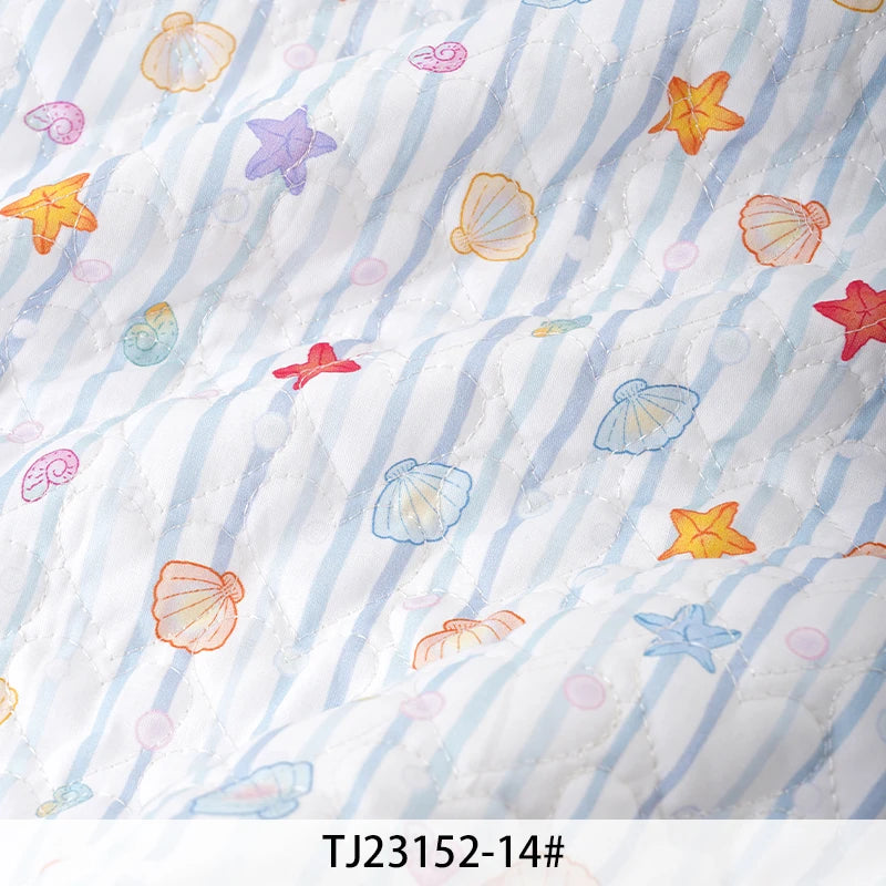 Cartoon Printed Quilted Cotton Fabric – Star & Moon