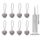 Clips para sujetar edredones y colchas – Paquete de 8 con gancho, estilos de corazón y redondos