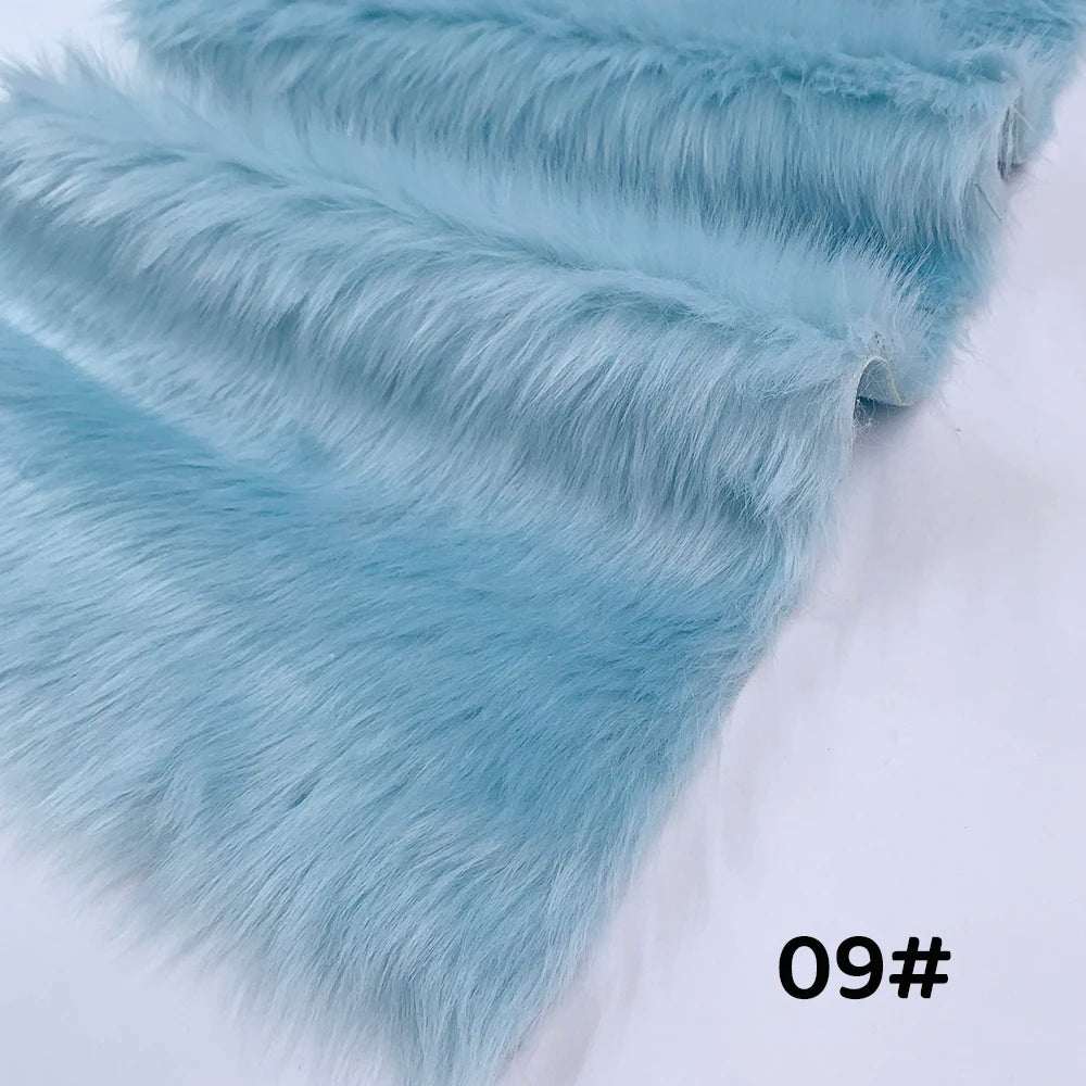 Tela de Pelo Sintético de 2.5cm de Largo – 30x50cm, Cosplay & Fursuit, 23 Colores