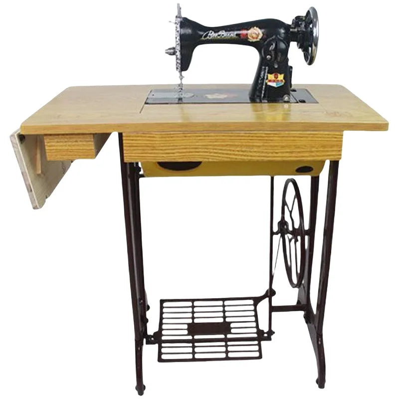 Mini Household Sewing Machine with Foot Pedal – 6mm Thick, Alloy Steel, 220V