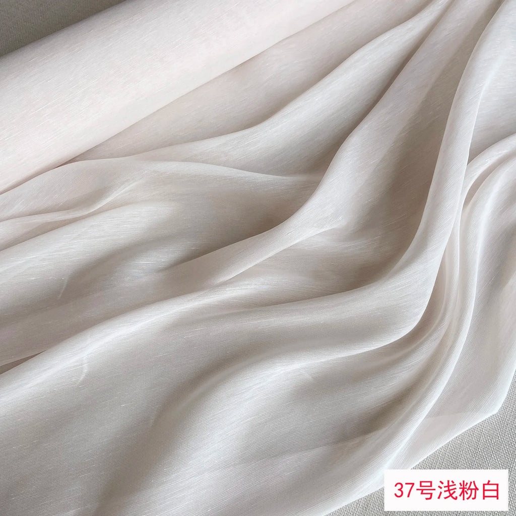 Mulberry Silk & Linen Blend Fabric by the Meter | 138cm Wide | 13 Momme