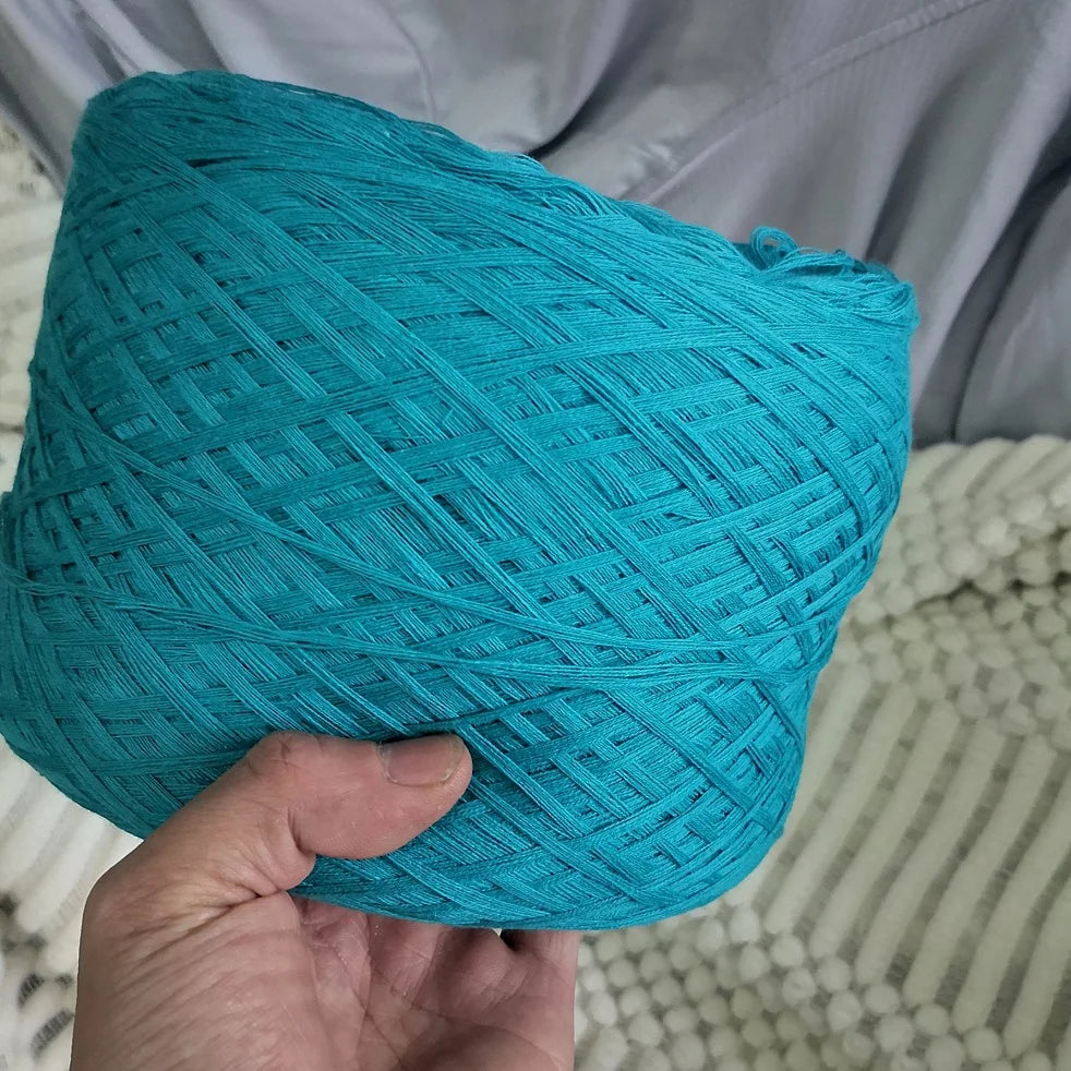 Cotton Yarn Thread for Knitting, Non-Bleached, Raw Algodon Line, Baby, Children's DIY, Handknitting, Scarf Sweaters, 500g/Ball