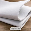 Iron-On Fusible Interfacing – 4 Weights (110g–400g), 50×100cm Pre-Cut, White