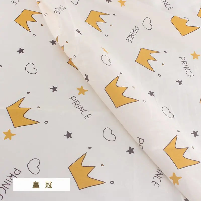 Pure Cotton AB Face Fabric – Cartoon Printed for Baby & Children's Clothing, Bedding & Quilting