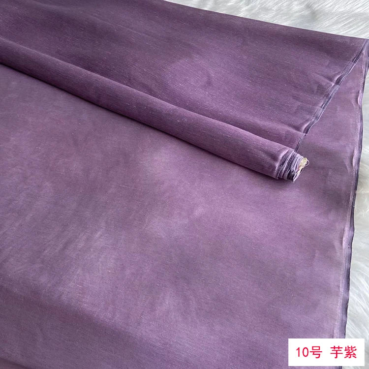 Mulberry Silk & Linen Blend Fabric by the Meter | 138cm Wide | 13 Momme