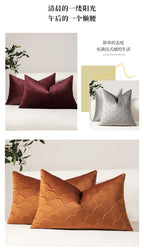 Fundas de Cojín Acolchadas Retro – Terciopelo Holandés, Lujo Ligero | Set de 2 Piezas | Sofá y Decoración del Hogar