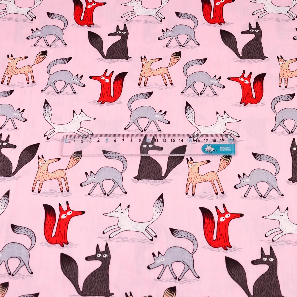 Cartoon & Floral Cotton Fabric Fat Eighths - 20x25cm Patchwork Fabric