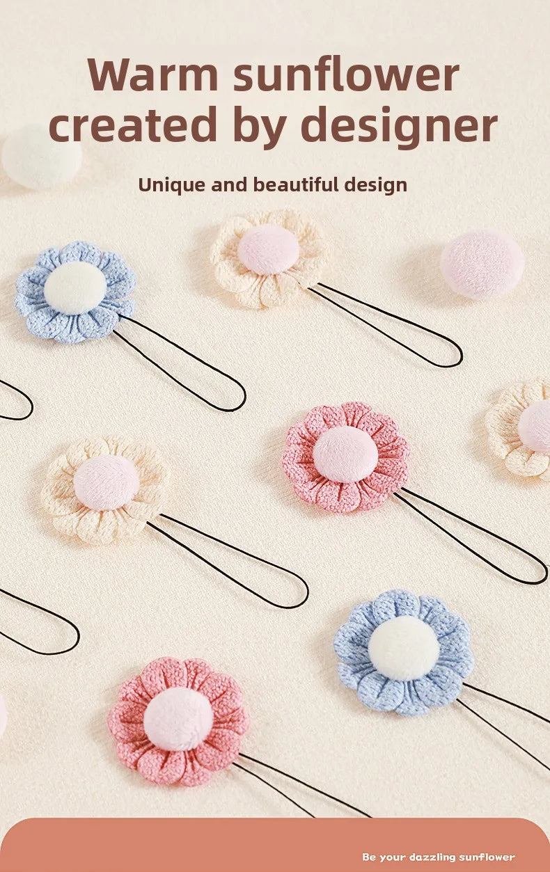 Sunflower Duvet Fasteners – Clip-Lock Bedding Holders (Set of 4)