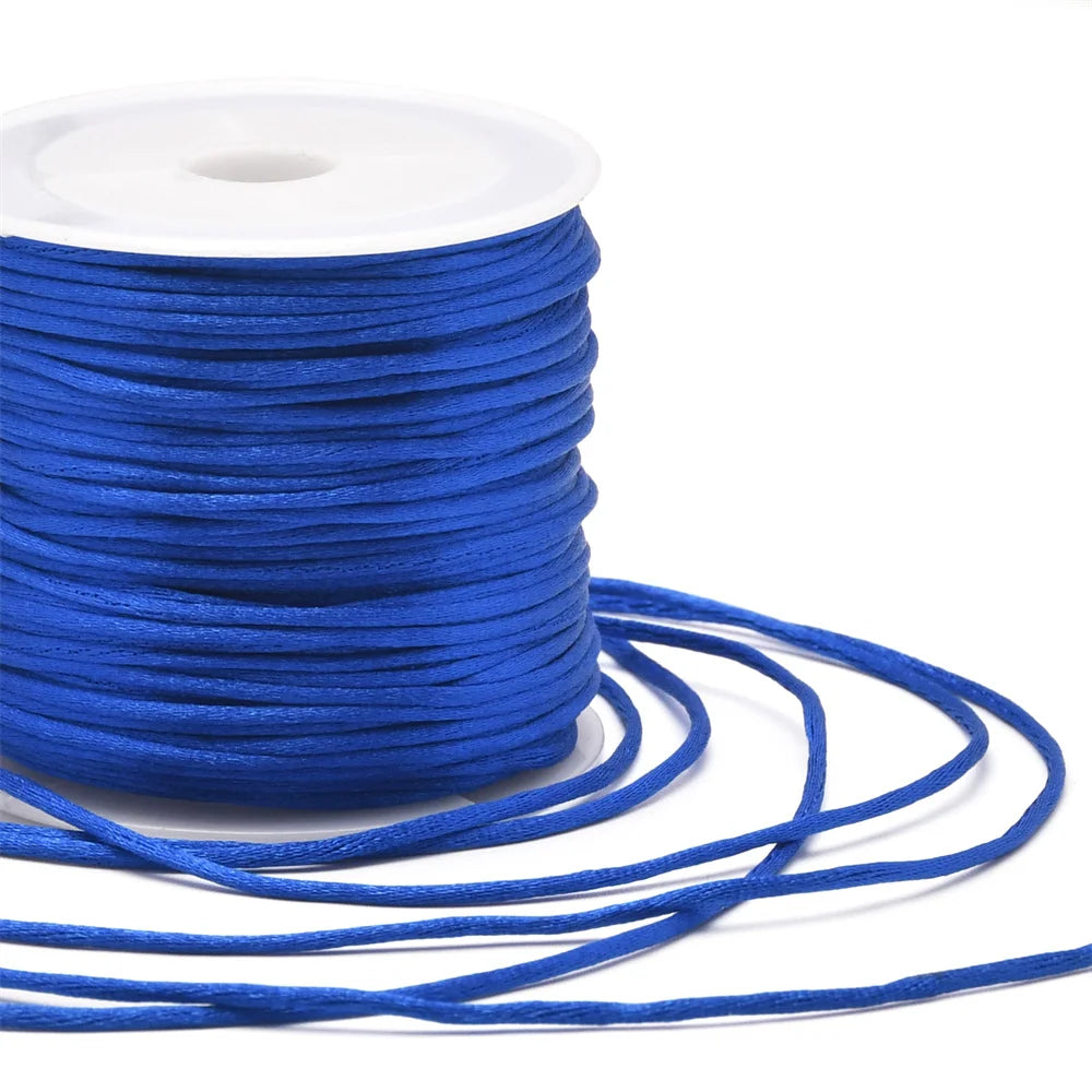 Cordón de cola de ratón satinado de 1,5 mm – Nylon, 24 yardas (22 m)