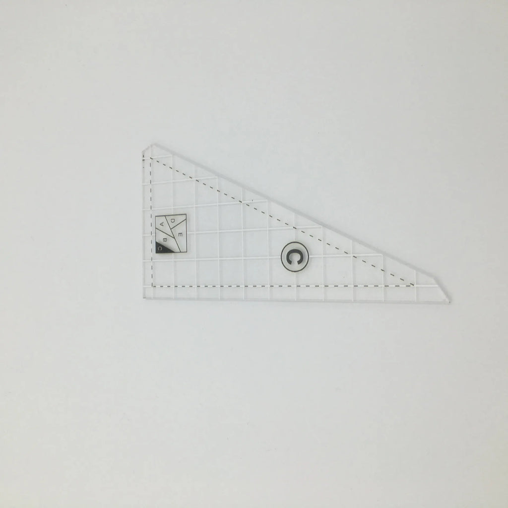 5-Piece Acrylic Quilting Ruler Template Set - DIY Patchwork & Cutting Templates