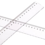 Regla transparente recta – Regla de medición de plástico transparente de alta precisión para coser, acolchar y dibujar