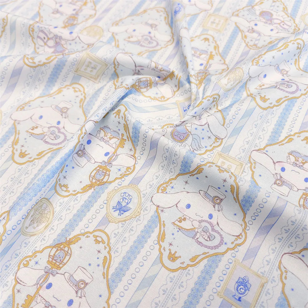 20S Cotton Cute Showa Kawaii Cat Deer Print Fabric DIY Quilting Needlework Material Sewing Dress Kids Clothes Fabrics