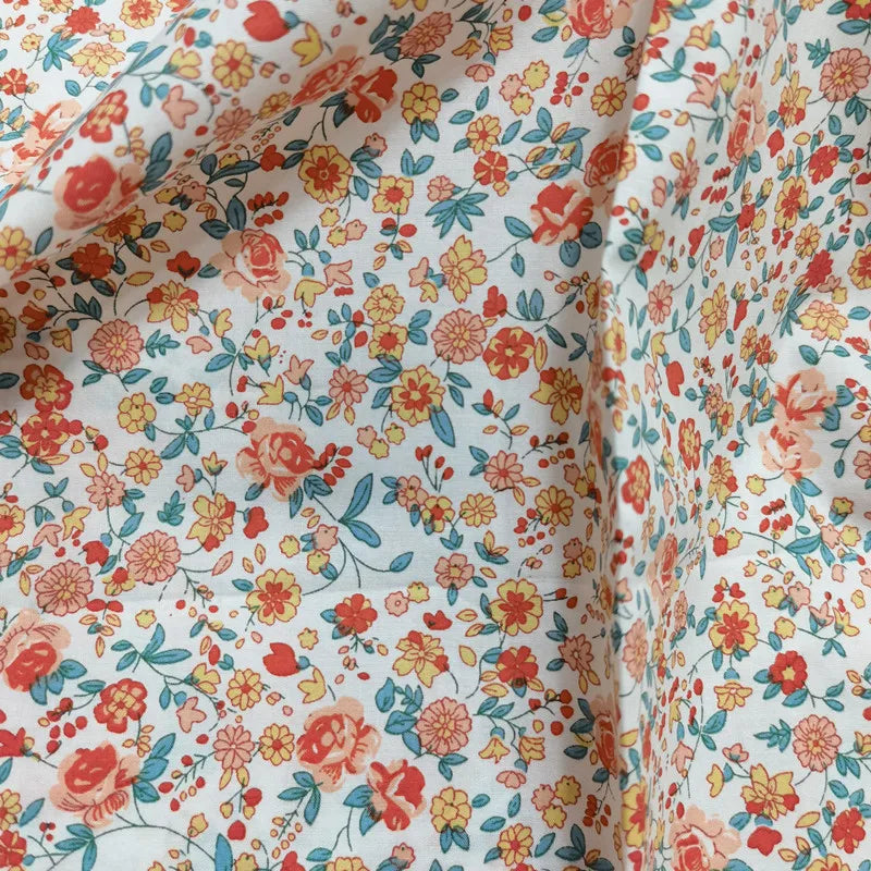 Fabric - 40 Precut Strips (6.35 X 49.78 cm) for Quilting And Sewing, 20 Floral Prints Assortment, 100% Material,