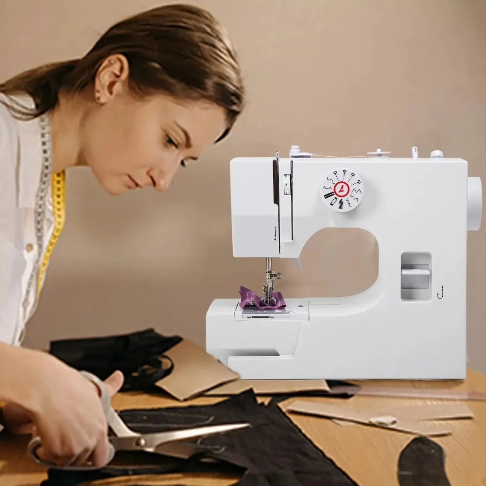 825 Semi-Auto Electric Sewing Machine – 12 Stitches, Beginner Friendly, All Fabrics