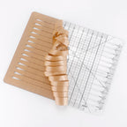 Slotted Acrylic Fabric Strip Cutting Ruler — Quilting & Patchwork Template