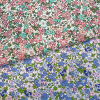Tela de Algodón con Estampado Floral Pequeño – 145cm (57") de Ancho | Cortada a Medida | 4 Diseños
