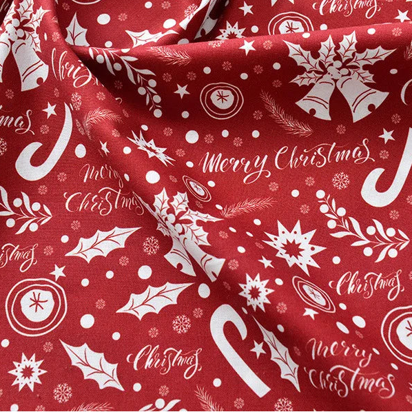 100% Cotton Christmas Print Fabric, 140cm Wide