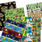 Tela - 40 Tiras Precortadas (6.35 X 49.78 cm) para Acolchado y Costura, Surtido de 20 Estampados Florales, 100% Material,