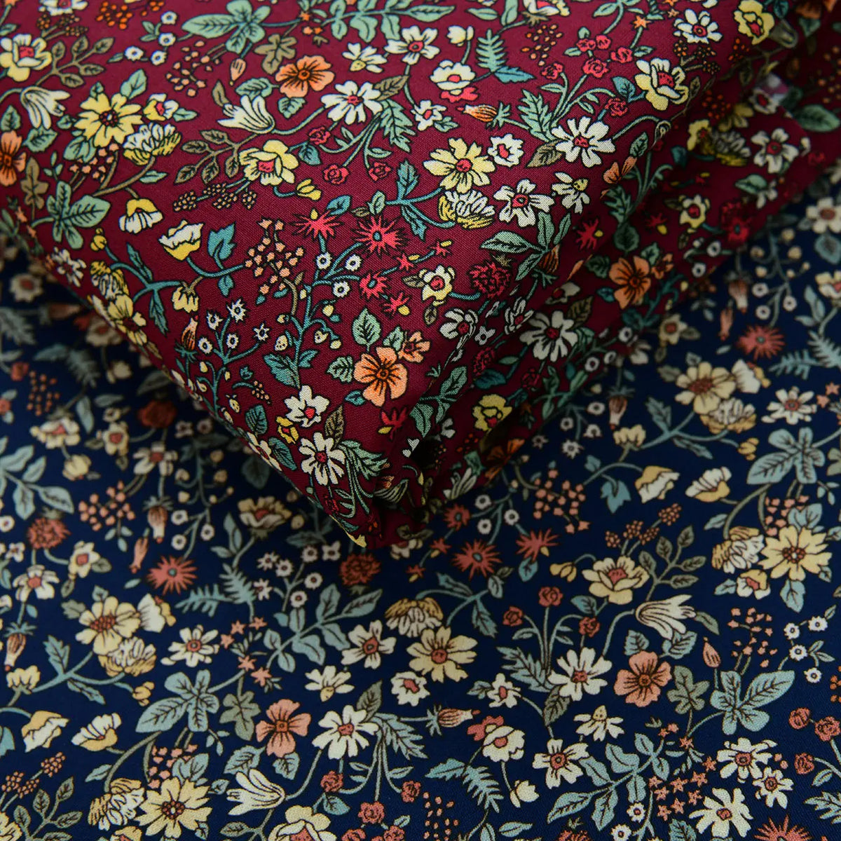 60s Premium Combed Pure Cotton Fabric Vintage Floral Soft For Dress Shirt Blouse Apron Patchwork Pillow Cushion Diy Sewing Craft