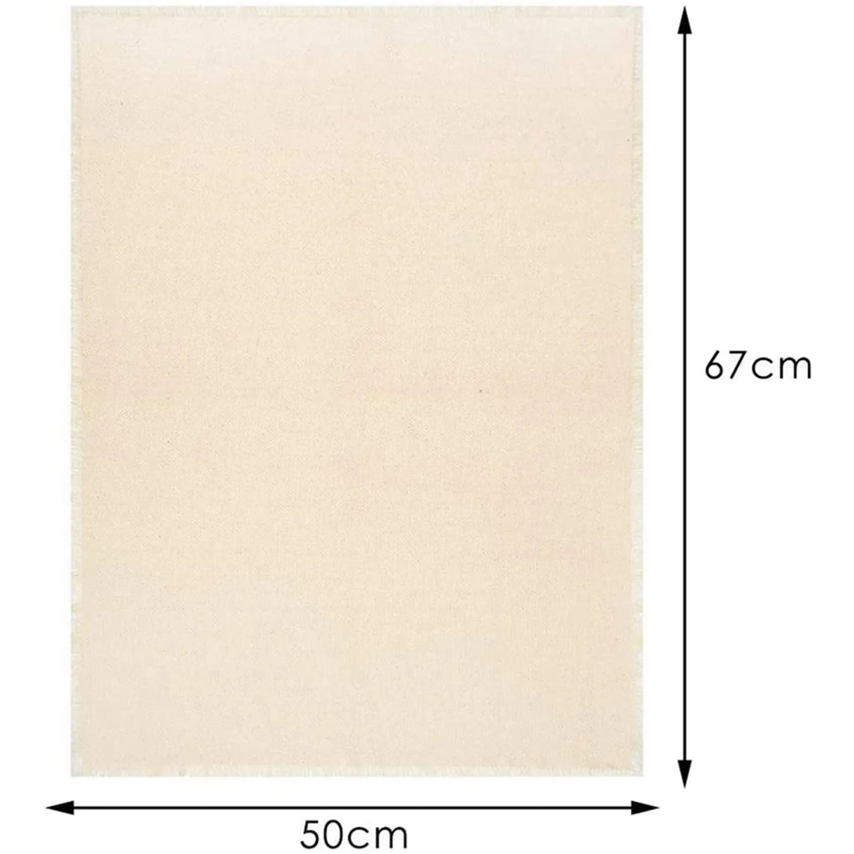 Punch Needle Cloth Fabric – 2-Pack Linen Embroidery Fabric for Punch Needle & Rug Punch (67 x 50 cm)