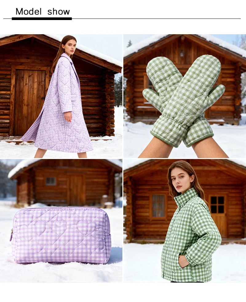 Pure Cotton Grid Quilted Fabric — Anti-Static, High-Absorbency | 0.5, 1 & 2 Yard Cuts