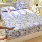 Floral Print Fitted Sheet - 500TC Polyester - 1pc or 3pc Set