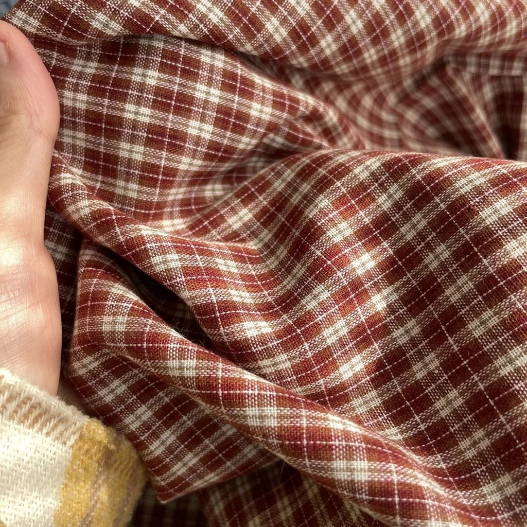 Classic Check Poly-Cotton Fabric | 150cm Wide | Sold by the Meter | Shirts, Cheongsam & DIY