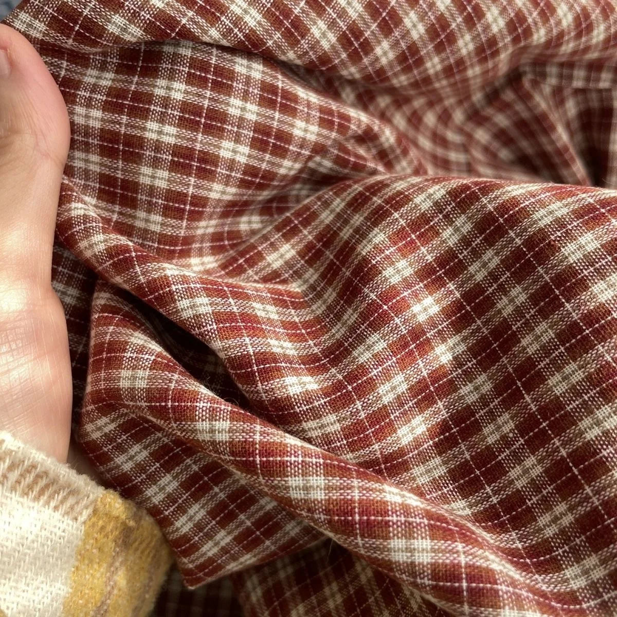 Classic Check Poly-Cotton Fabric | 150cm Wide | Sold by the Meter | Shirts, Cheongsam & DIY