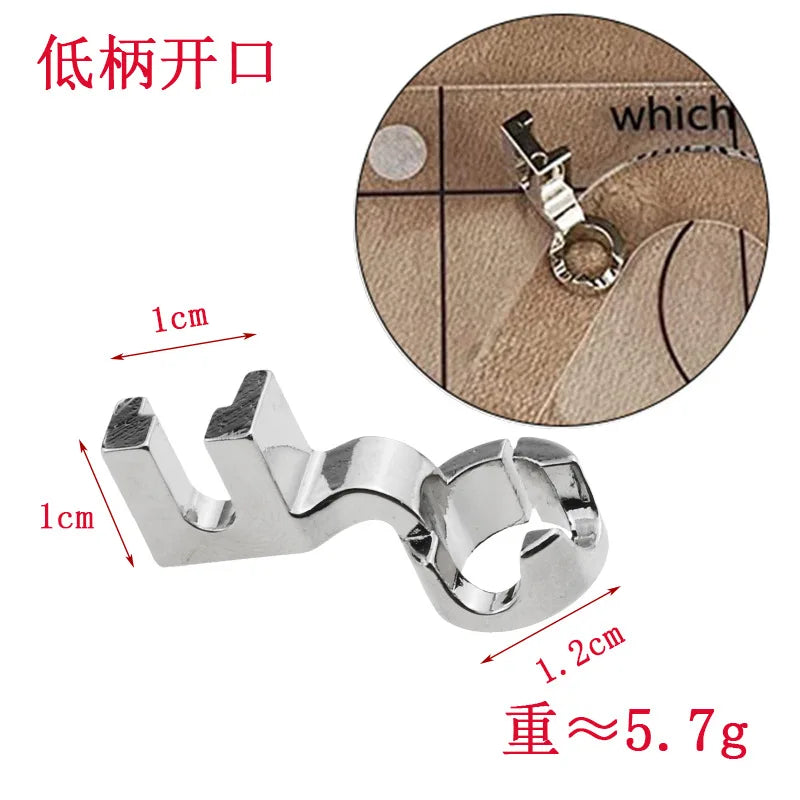 MOONBIFFY Stainless Steel Low Shank Ruler Presser Foot – Free Motion Quilting Foot for Singer, Brother, Janome & More